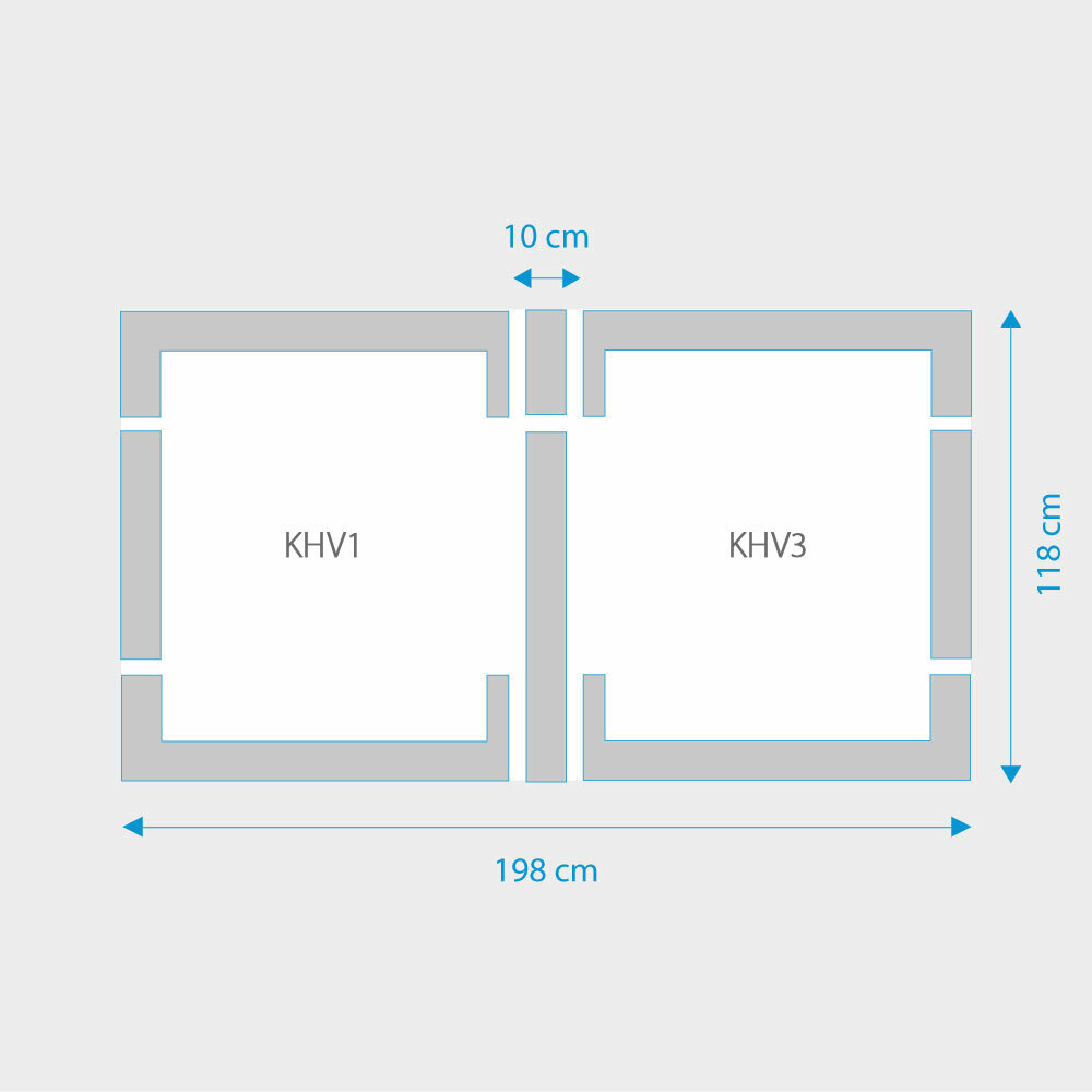 Fakro 2-in-1 set koppelgootstukken 94x118