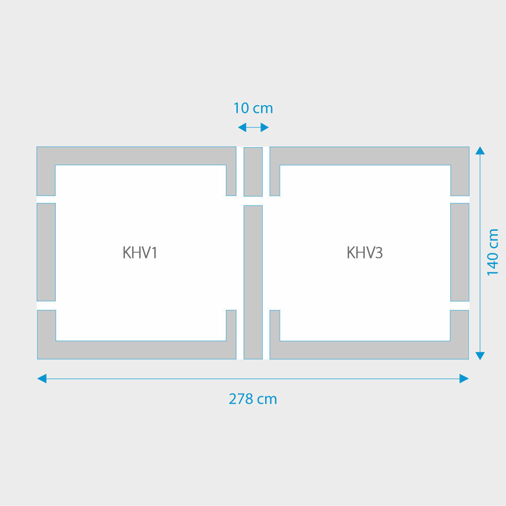 Fakro 2-in-1 set koppelgootstukken 134x140 en 78x140