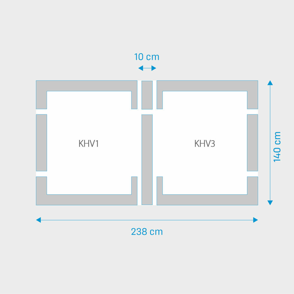 Fakro 2-in-1 set koppelgootstukken 114x140