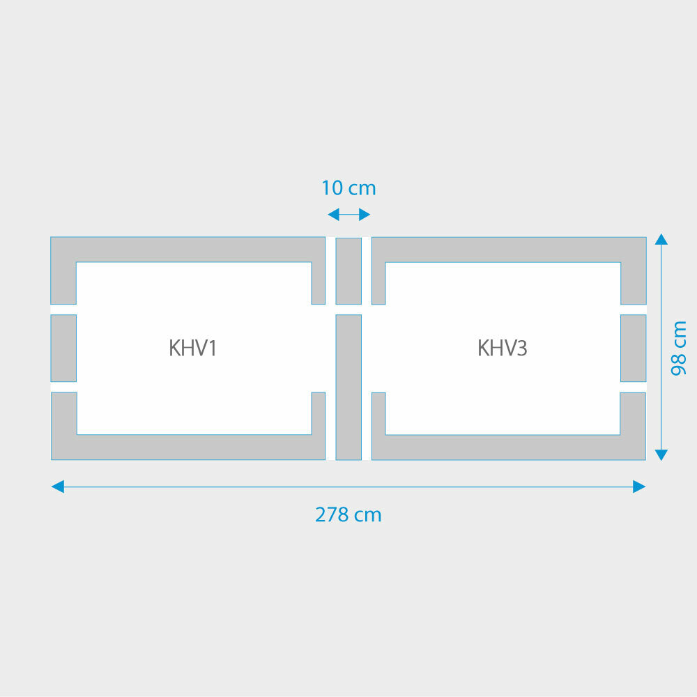 Fakro 2-in-1 set koppelgootstukken 134x98