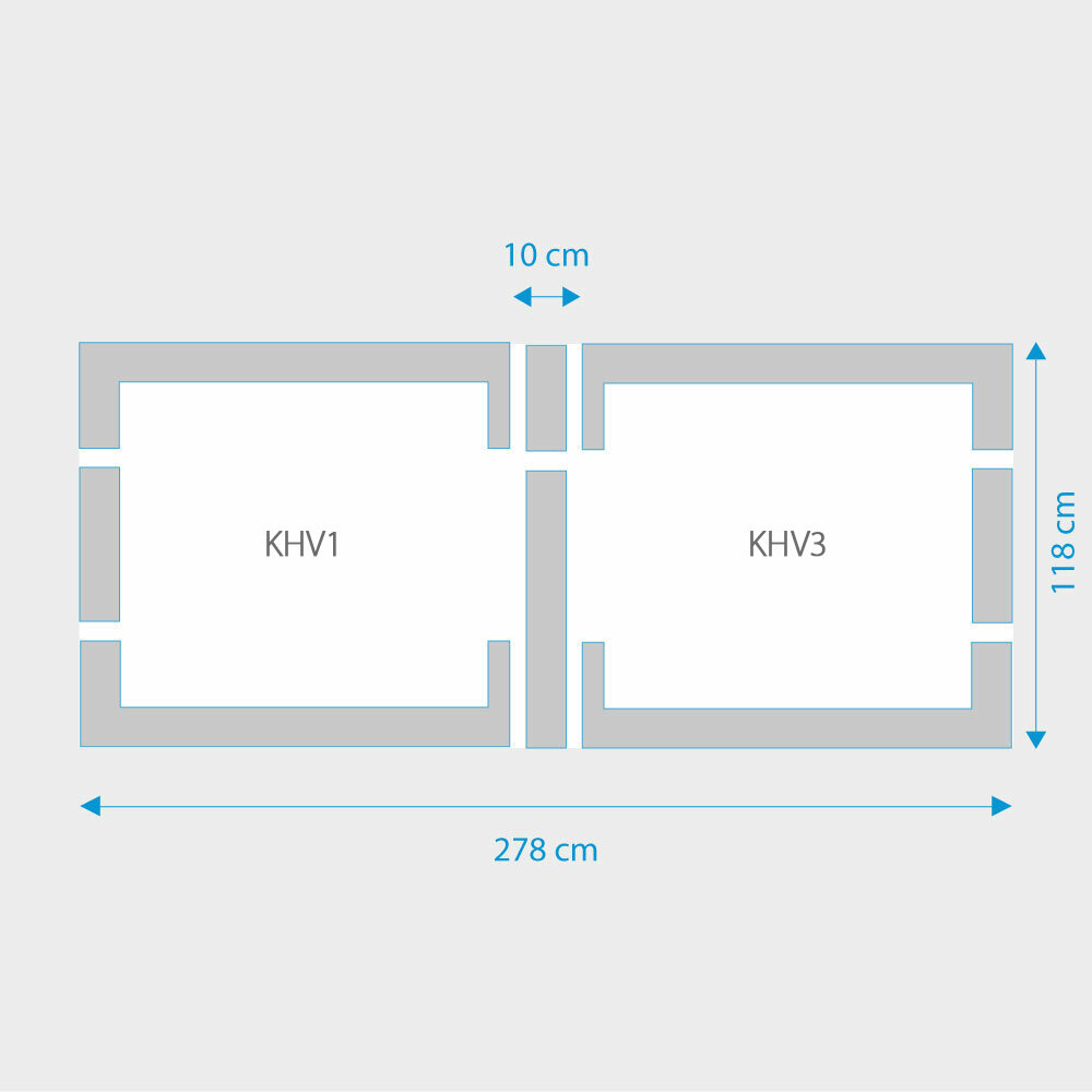 Fakro 2-in-1 set koppelgootstukken 134x118