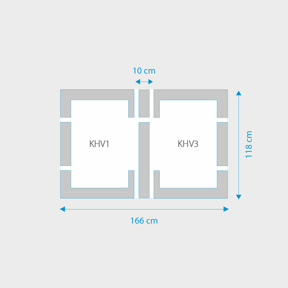 Fakro 2-in-1 set koppelgootstukken 78x118