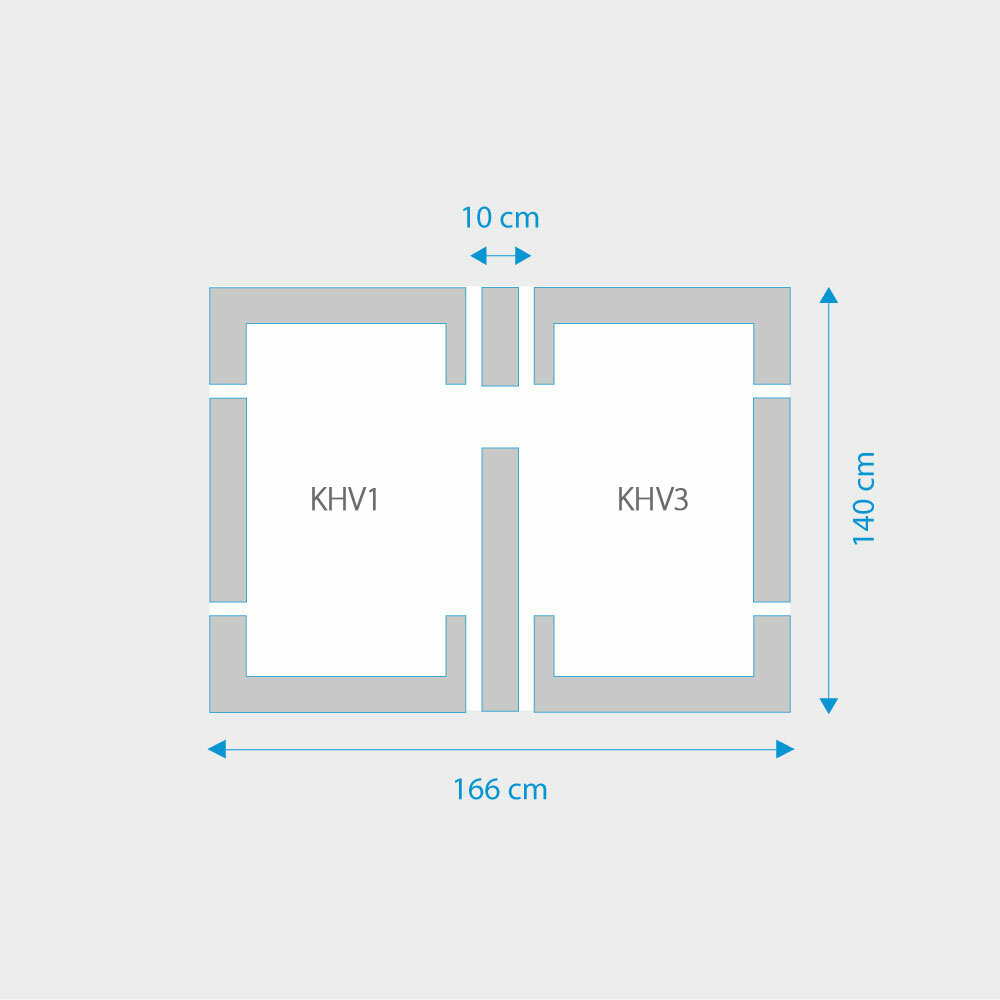 Fakro 2-in-1 set koppelgootstukken 78x140