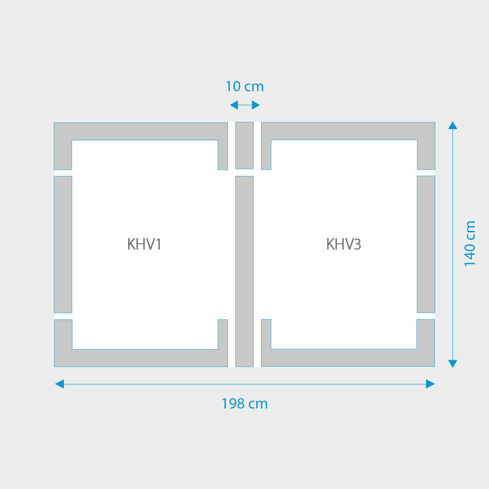 Fakro 2-in-1 set koppelgootstukken 94x140