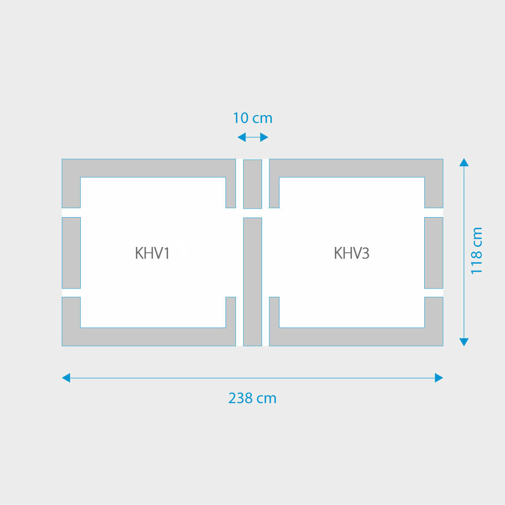 Fakro 2-in-1 set koppelgootstukken 114x118