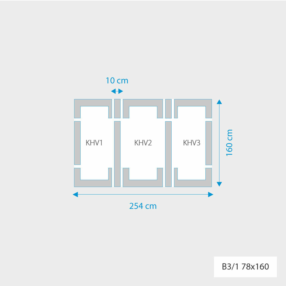 Fakro 3-in-1 set koppelgootstukken 78x160