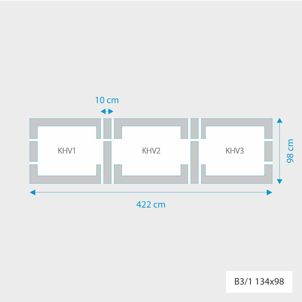 Fakro 3-in-1 set koppelgootstukken 134x98