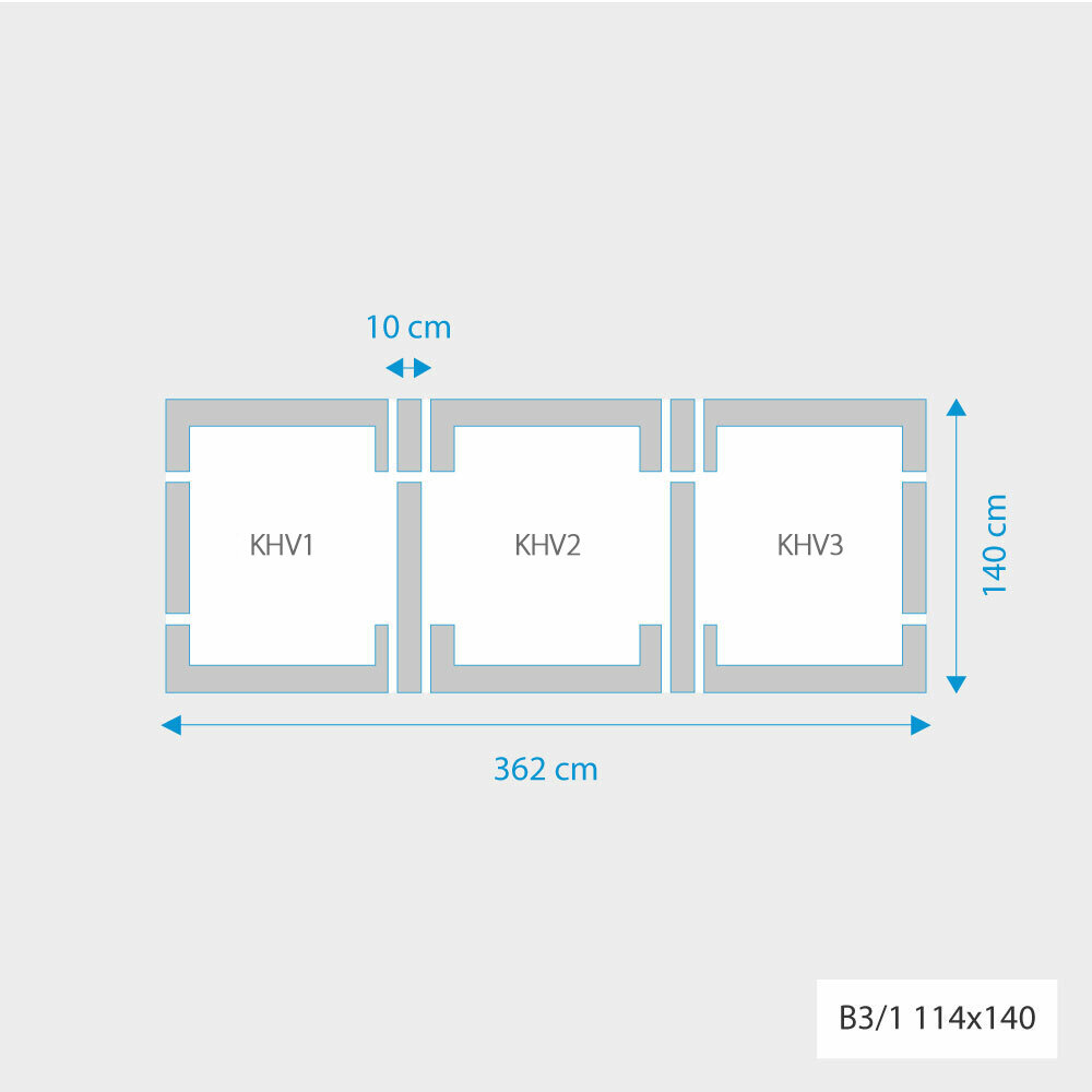 Fakro 3-in-1 set koppelgootstukken 114x140