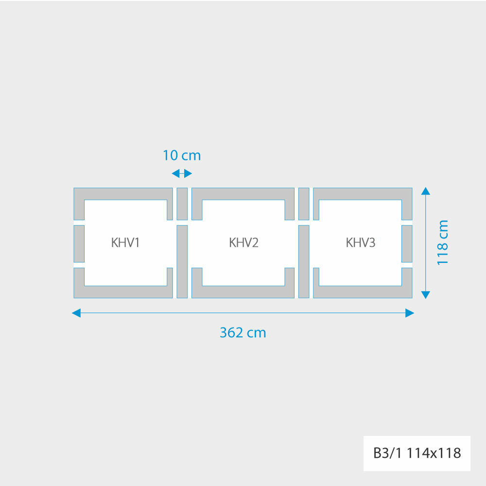 Fakro 3-in-1 set koppelgootstukken 114x118