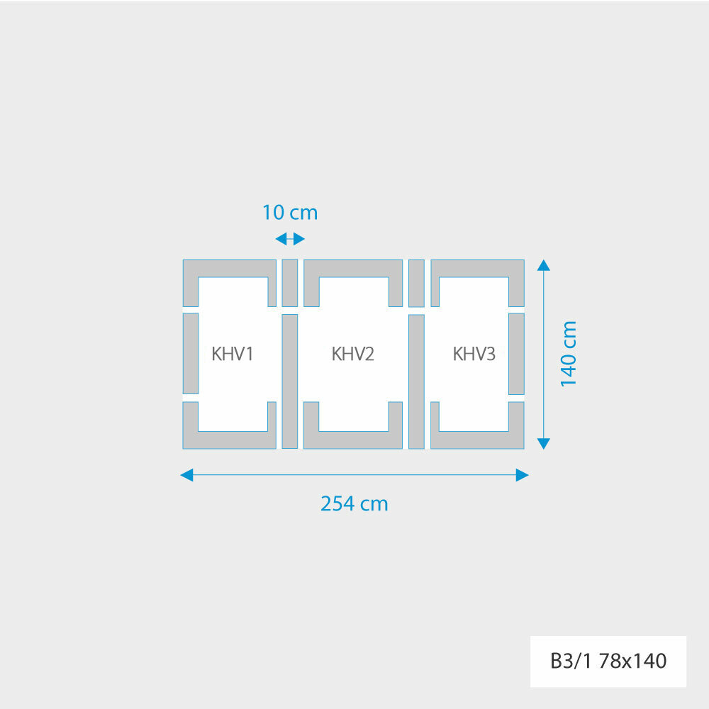 Fakro 3-in-1 set koppelgootstukken 78x140